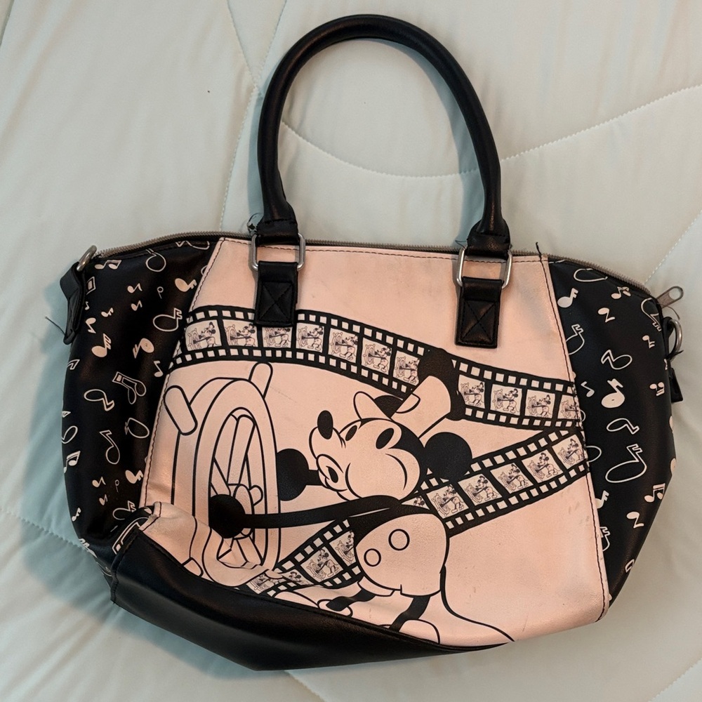 Black and White Mickey Mouse Tote Bag